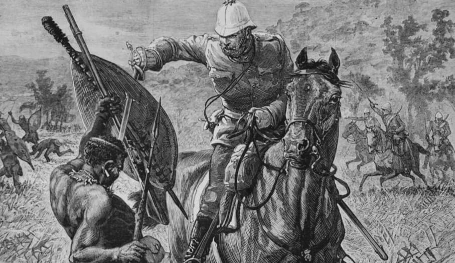Английская кавалерия ворвалась с налету в Улунди